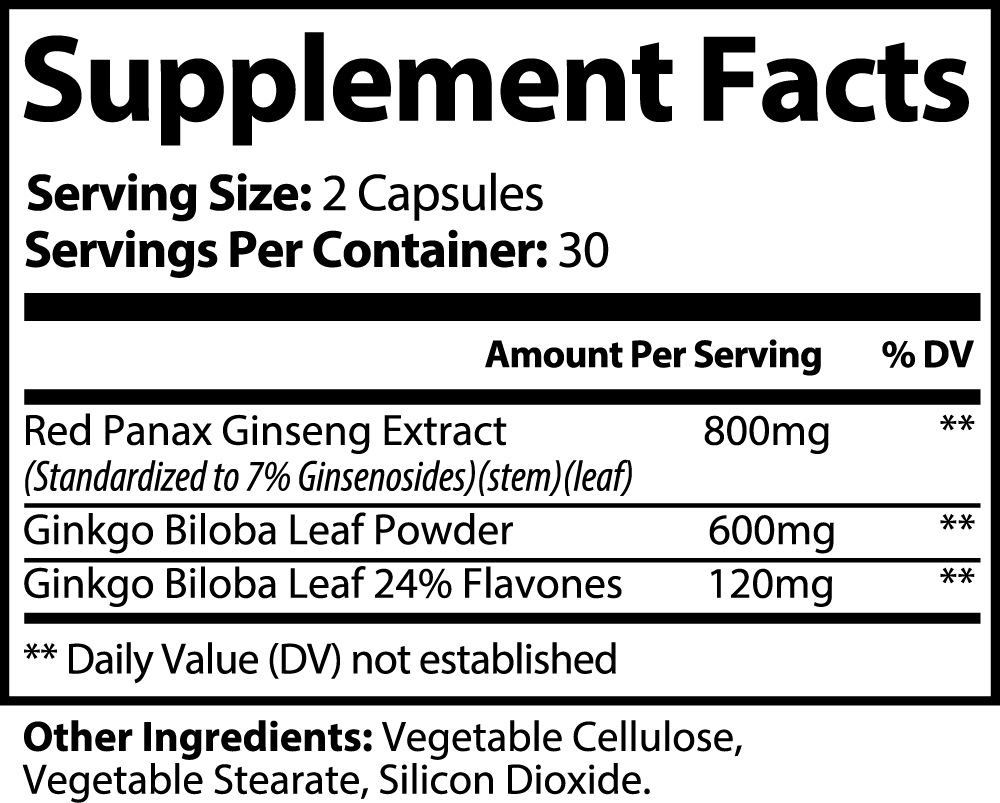 Eagle's Clarity With Ginkgo Biloba and Ginseng