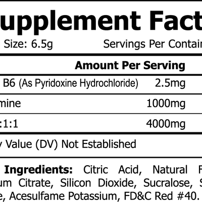 Aftermath Advantage: BCAA Recovery Formula 40 Servings (Fruit Punch)